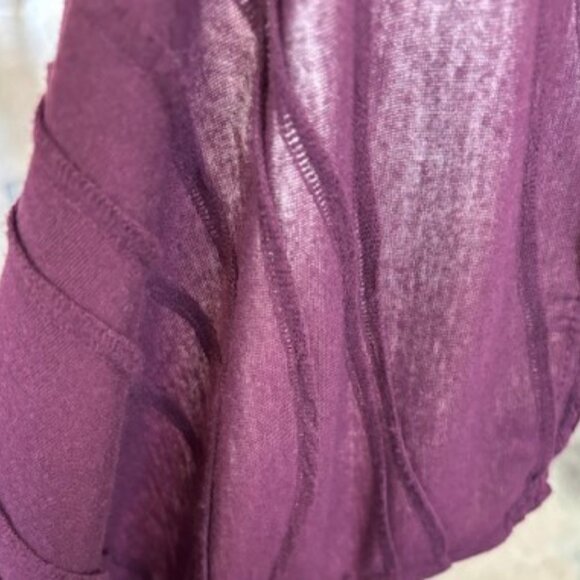 Thin Long sweater/Cardigan, Medium, Maroon - Picture 4 of 6